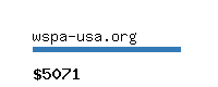 wspa-usa.org Website value calculator