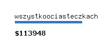 wszystkoociasteczkach.pl Website value calculator