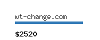 wt-change.com Website value calculator