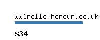 ww1rollofhonour.co.uk Website value calculator