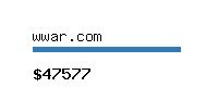 wwar.com Website value calculator