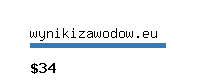 wynikizawodow.eu Website value calculator