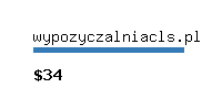 wypozyczalniacls.pl Website value calculator