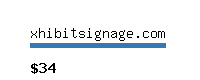 xhibitsignage.com Website value calculator