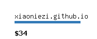 xiaoniezi.github.io Website value calculator