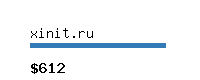 xinit.ru Website value calculator