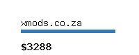 xmods.co.za Website value calculator