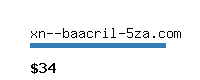 xn--baacril-5za.com Website value calculator