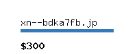 xn--bdka7fb.jp Website value calculator