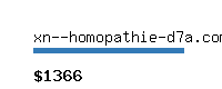 xn--homopathie-d7a.com Website value calculator