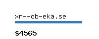 xn--ob-eka.se Website value calculator