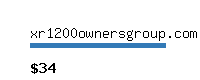 xr1200ownersgroup.com Website value calculator