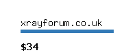 xrayforum.co.uk Website value calculator