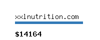 xxlnutrition.com Website value calculator