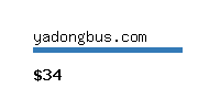 yadongbus.com Website value calculator