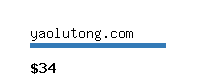 yaolutong.com Website value calculator