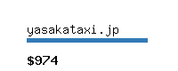 yasakataxi.jp Website value calculator