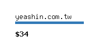 yeashin.com.tw Website value calculator