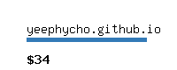 yeephycho.github.io Website value calculator