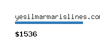 yesilmarmarislines.com Website value calculator