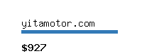 yitamotor.com Website value calculator