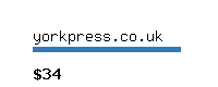 yorkpress.co.uk Website value calculator