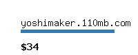 yoshimaker.110mb.com Website value calculator