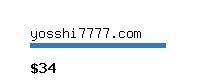 yosshi7777.com Website value calculator