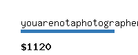 youarenotaphotographer.com Website value calculator