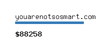 youarenotsosmart.com Website value calculator