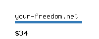 your-freedom.net Website value calculator