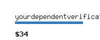 yourdependentverification.com Website value calculator