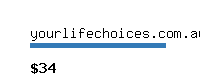 yourlifechoices.com.au Website value calculator