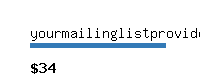 yourmailinglistprovider.com Website value calculator