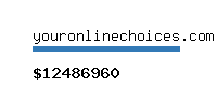 youronlinechoices.com Website value calculator