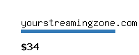 yourstreamingzone.com Website value calculator