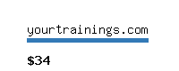 yourtrainings.com Website value calculator