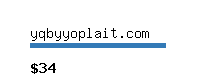 yqbyyoplait.com Website value calculator