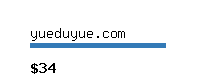 yueduyue.com Website value calculator