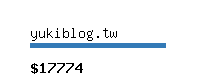 yukiblog.tw Website value calculator