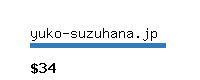 yuko-suzuhana.jp Website value calculator