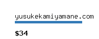 yusukekamiyamane.com Website value calculator