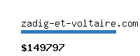 zadig-et-voltaire.com Website value calculator