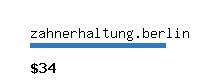 zahnerhaltung.berlin Website value calculator