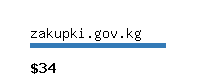 zakupki.gov.kg Website value calculator