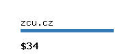 zcu.cz Website value calculator