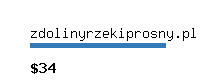 zdolinyrzekiprosny.pl Website value calculator