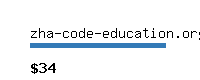 zha-code-education.org Website value calculator