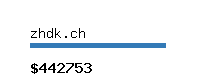 zhdk.ch Website value calculator