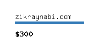 zikraynabi.com Website value calculator